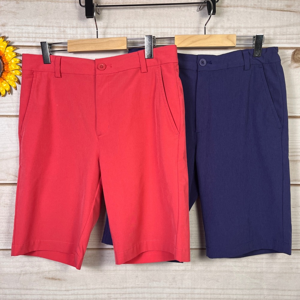 Vineyard‎ Vines Kids Performance Shorts Bundle Pink Navy 16 2 Set